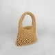 thumbnail image 4 of Bolso tejido de paja, bolso de cuerda de algodón para mujer, bolso tejido a mano, bolso de mano, estilo coreano, estilo perezoso, bolso de red de pesca Hugh, 4 of 6