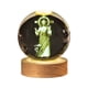 thumbnail image 2 of Crystal Night Light Engraved Holy Family Figurine Statue With Wooden Stand Color Changing Light Glass Religious Collection Catholic, 2 of 6
