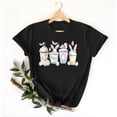 thumbnail image 4 of Mujeres Manga Corta de Verano Tops Pascua Impresa Cuello Redondo, Blusa de Moda Casual para la Primavera, 4 of 4