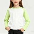 thumbnail image 6 of Green Graphic T Shirt for Kids Girl Boy Fall Winter Long Sleeve Crew Neck Spandex Warm Tee Shirt Tops Child 2026 Soft Comfy Clothing Y2K 14-15 Years, 6 of 7