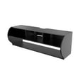 thumbnail image 3 of Emerald's Wall Mounted TV Stand Living Room Furniture W/ Shelves (Black), 3 of 9