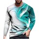 thumbnail image 1 of Blusa de camiseta de manga corta con estampado de jersey de cuello redondo informal a la moda para hombre Pompotops oipoqjl3015, 1 of 3