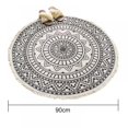 thumbnail image 3 of Rug Bedroom Rug Bohemian Mandala Circle Area Rug Cotton Hand Woven Table Rug with Tassels Nursery Kids Room for Home Living Room Coffee Circular Rugs, 3 of 9
