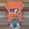 thumbnail image 4 of NMMUED 4th of July Shirt Women American Flag Shirt 250 Years of Liberty 1776-2026 Usa Flag Shirt 250th Birthday Tunic Tops Memorial Day Independence Day Apparel Orange M, 4 of 7