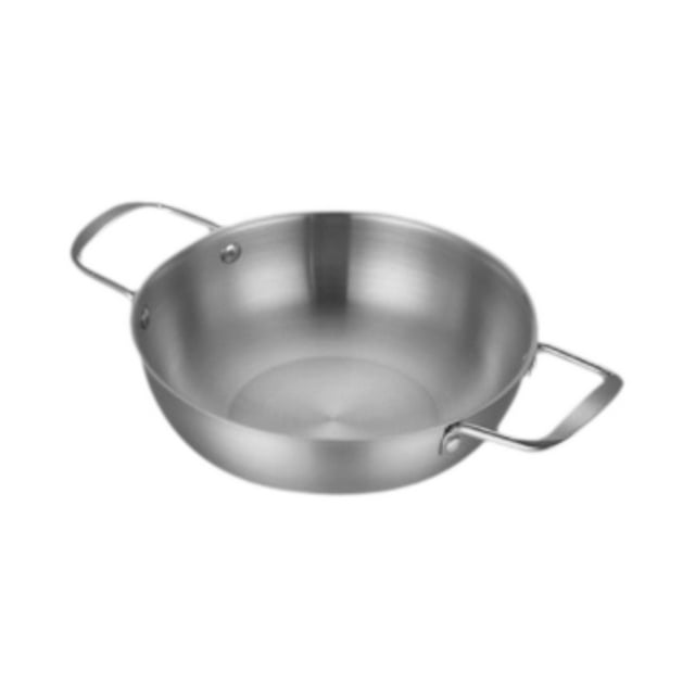 GROWTH TANK Stainless Steel Paella Pan Cookware Korean Ramen Pot for Picnic Kitchen Soup 18cm
