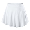thumbnail image 3 of GYRATEDREAM Girls Athletic Tennis Skirts Flowy High Waisted Tiered Pleated Skirts Workout Sport Performance Skorts for 11-12Y White, 3 of 5
