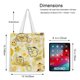 thumbnail image 5 of Pompompurin Bolso de tela con estampado de lienzo para mujer, bolsa de compras reutilizable y estética, con cremallera interior, regalo para mujer, 35 × 40 cm., 5 of 6