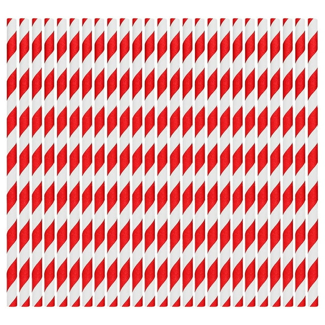YHDSYY Big Sale! 100PCS Paper Straws Assorted Colors Striped Drinking Straws For Shakes Cocktail Coffee Clearance Sales Today Deals Prime