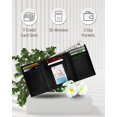 thumbnail image 5 of Vegan Leather Trifold Wallets For Men - Cruelty Free Non Leather Mens Wallet With ID Window Gifts For Men, 5 of 6