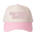 thumbnail image 6 of MAKE HEAVEN CROWDED Embroidered Trucker Hat - Women's Fashion Adjustable Snapback Cap, Stylish Cross-border Design, 6 of 8