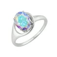 thumbnail image 2 of Sterling Silver with Mercury Opal Topaz Soliltaire Ring, 2 of 3
