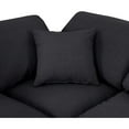 thumbnail image 5 of Meridian Furniture Indulge 123.5" Fabric L-Shaped Modular Sectional in Black, 5 of 10