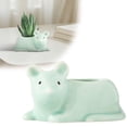 thumbnail image 1 of Creative Small Animal Ceramic Vase Celadon Cute Desktop Ornament Hydroponic Green Plant Vase, 1 of 6