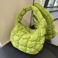 thumbnail image 1 of Bolso Con Asa Superior Bolsos de mujer Bolso de nube plisado Bolso de mano ligero Bolso de viaje suave (Verde) Tmvgtek Para Estrenar, 1 of 8