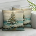 thumbnail image 3 of BANET Pillow Shams Christmas Set of 2 Pillowcases Square Cushion Covers Soft Pillow Covers for Couch Sofa 20x20in, 3 of 7