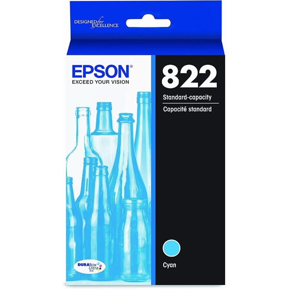 Epson T822 Standard Capacity Cyan Ink Cartridge