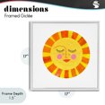 thumbnail image 4 of Stupell Industries Mid-Century Simple Warm Sunshine White Framed Giclee Art, 17 x 17, by Katherine Herrell Studio, 4 of 8