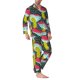thumbnail image 2 of Fotbe Green Mushroom Pijama de Hombre con Estampado de Manga Larga, Conjunto de 2 Piezas, Ropa de Dormir Suave y Cómoda con Bolsillos-Small, 2 of 7