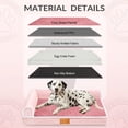 thumbnail image 5 of Exclusivo Mezcla Small Orthopedic Dog Bed, Luxury Striped Jacquard Pet Bed Sofa, Waterproof and Washable, 30"×20", Pink, 5 of 10