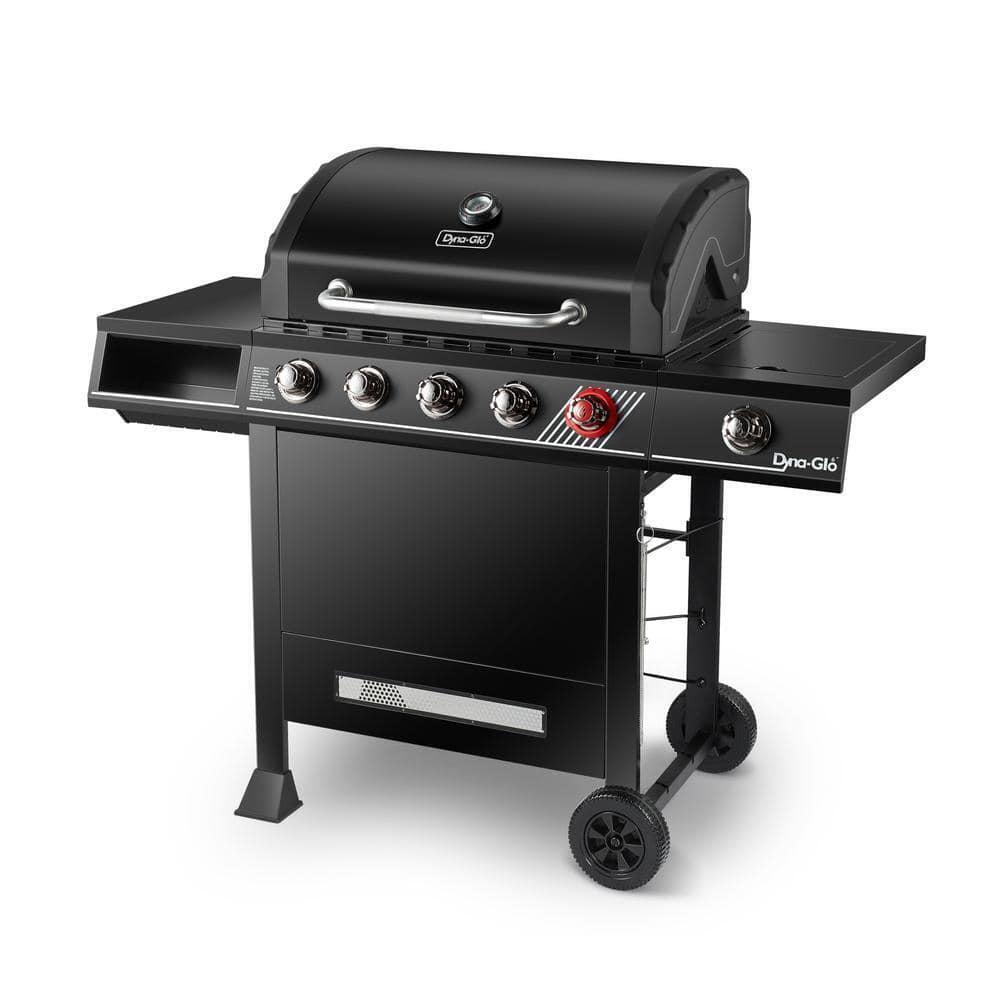 Dyna-Glo Gas Grill 5-Burner Black w/ TriVantage Multifunctional Cooking  System - Walmart.com