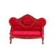 thumbnail image 2 of Sofá para casa de muñecas perfke Vintage 1/12 Rojo oscuro, 2 of 9