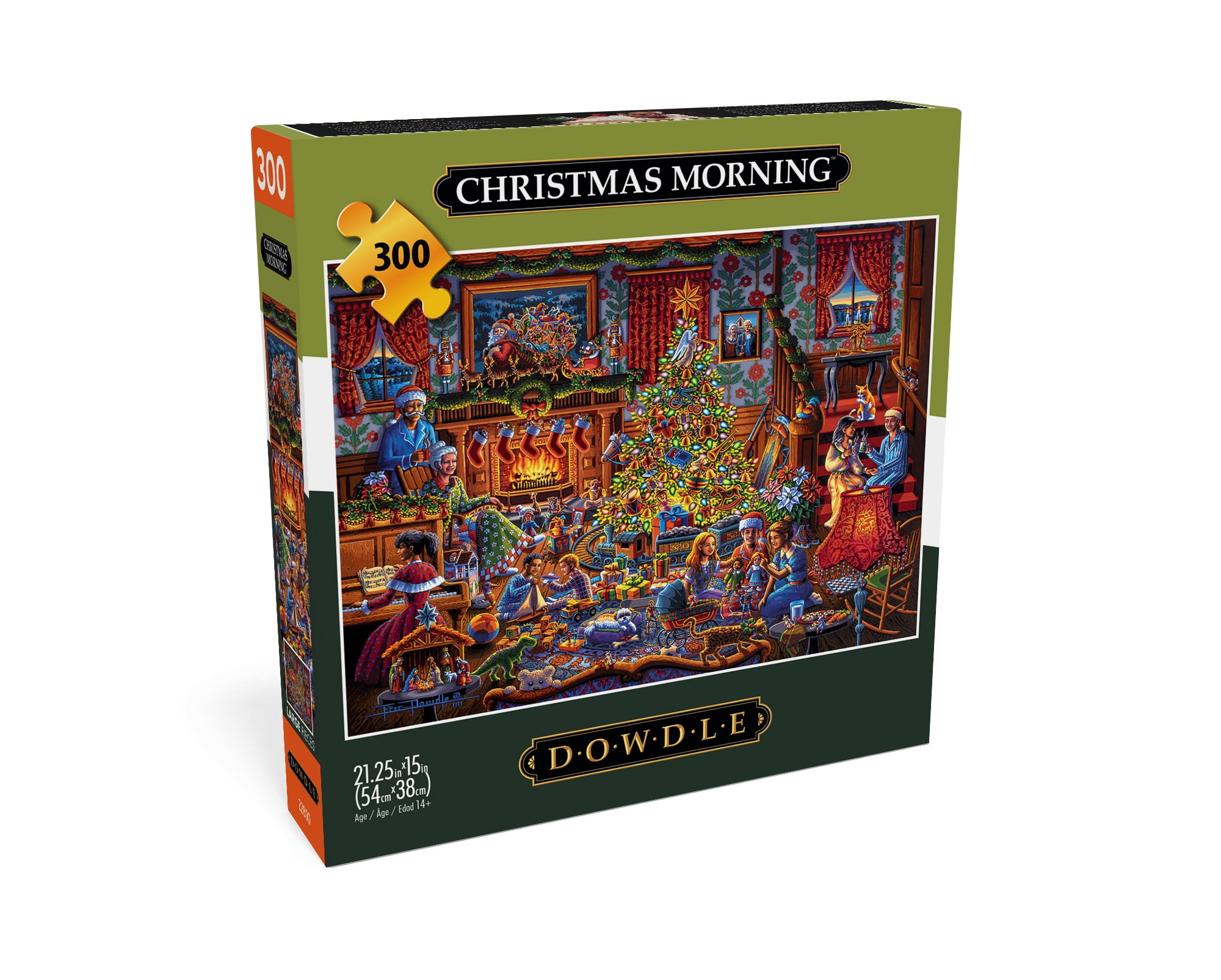 Buffalo Games 300-Piece Dowdle Christmas Morning Adult Interlocking Jigsaw Puzzle