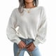 thumbnail image 2 of Suéter de Punto Liso para Mujer, Informal, de Larga Tipo Farol, con Cuello Redondo L, 2 of 10