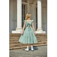thumbnail image 4 of Arshiner Tween Girl Easter Summer Dresses Graduation Tie Back Flutter Sleeve Maxi Dress, 4 of 8