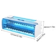 thumbnail image 3 of Mistaha Transparent Cover Distribution Box 2-Layer Single Phase Terminal Junction Box with Copper Neutral Wire Box, Rail-Mounted Wire Distribution Box, Power Distribution Box White+Blue JH8215, 3 of 6
