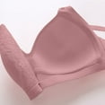 thumbnail image 4 of UoCefik Women's Bras for Older Women Wireless Comfortable Seamless No Underwire Bras Full Coverage V Neck Breathable Bralettes Supportive Push Up Tshirt Bra(Watermelon Red,38), 4 of 4