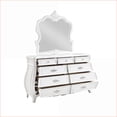 thumbnail image 3 of Dressers: Modern 9-Drawer Wood Dresser in Pearl White | White | Wood, 3 of 7