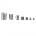 thumbnail image 3 of facefd 60 Pcs Kit d'Assortiment d'Insert de Fil Hélicoil en Acier Inoxydable 304 M3 M5 M6 M8 M10 M12 Inserts de Fil, 3 of 5