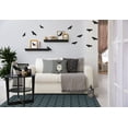 thumbnail image 5 of Simply Daisy Cats and Bats Steel Gray Halloween Chenille Area Rug, 3' x 5', 5 of 5