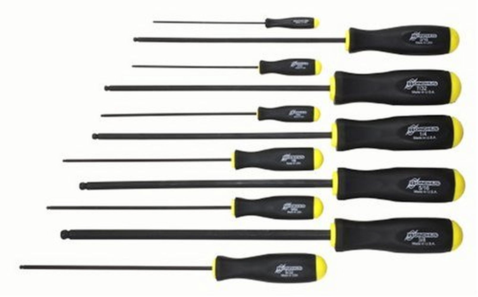Bondhus Corp. SET 11 BALL SCREWDRIVER LONG 5/64-3/8"