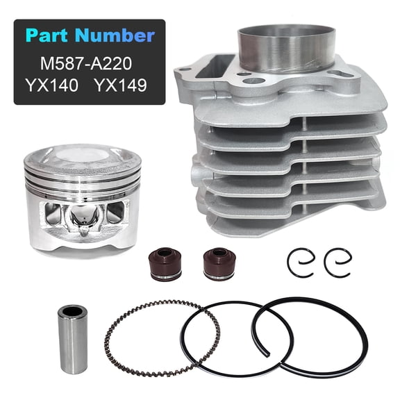 Woudy 140cc Cylinder Piston Kit 13mm for Pit Bike Apollo RXF MRF RMT YX140 YX149 US