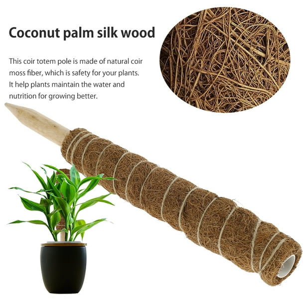 Plants Support Pole 2Pcs/4Pcs 16 inch Plant Climbing Coir Moss Totem