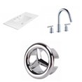 thumbnail image 1 of American Imaginations 30.75-in. W 3H4-in. Ceramic Top Set In White Color - Overflow Drain Incl. AI-24171, 1 of 9