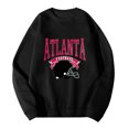thumbnail image 4 of Mens Sweatshirts Casual Hoodless Rugby Theme Print Crewneck Long Sleeve Pullover Tops Loose Fall Winter Soft Outdoor Activities Mens Sweatshirt Black M, 4 of 4
