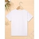 thumbnail image 2 of Girls' Short Sleeve T-Shirt - White Cartoon Wildflowers Print with "Little Wildflower" Script, Soft Breathable Knit Fabric, Casual Crew Neck Summer Top, Machine Washable, Easycare Tee, 2 of 6