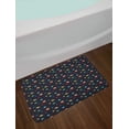 thumbnail image 2 of Galaxy Bath Mat, Simplistic Cartoon Design of Various Planets and Dot Shape Stars, Plush Bathroom Decor Mat with Non Slip Backing, 29.5" X 17.5", Multicolor, by Ambesonne, 2 of 2