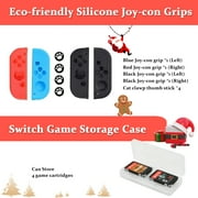 مجموعة إكسسوارات لألعاب Nintendo Switch Grip Caps أغطية حافظة حافظة حافظة شاحن تحكم (23 بوصة 1)