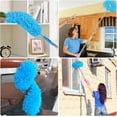 thumbnail image 6 of Ceiling Fan Cleaner Duster Reusable Microfiber Removable Duster with Extension Pole Adjusts 12 to 71 Inch for Cleaning Walls Bookshelves Furniture Door Window Top (Blue), 6 of 7
