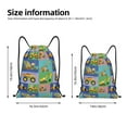 thumbnail image 5 of Yiaed Construction Machinery Print Drawstring Bags Drawstring Backpack Bulk String Back Pack Gym Sport Bag-Small, 5 of 5