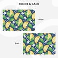 thumbnail image 3 of Placemats Set Of 4 / 6, Cartoon Lemon Flower Placemats For Dining Table Indoor/Outdoors Heat Resistant Washable Placemats 18" X 12", 3 of 8