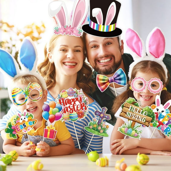 Nilvkv Funny Photo Props for Easter Day Party Decorations and Costume Accessories