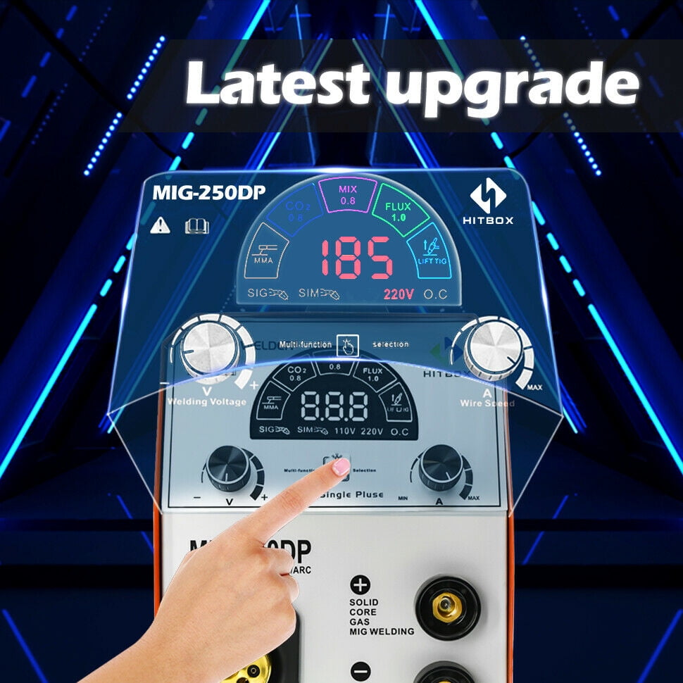 HITBOX MIG250 DP Aluminum MIG Welder, 200Amp 110V Nepal Ubuy