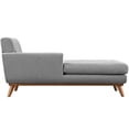 thumbnail image 4 of Modway Engage Left-Facing Upholstered Fabric and Wood Chaise in Expectation Gray, 4 of 5