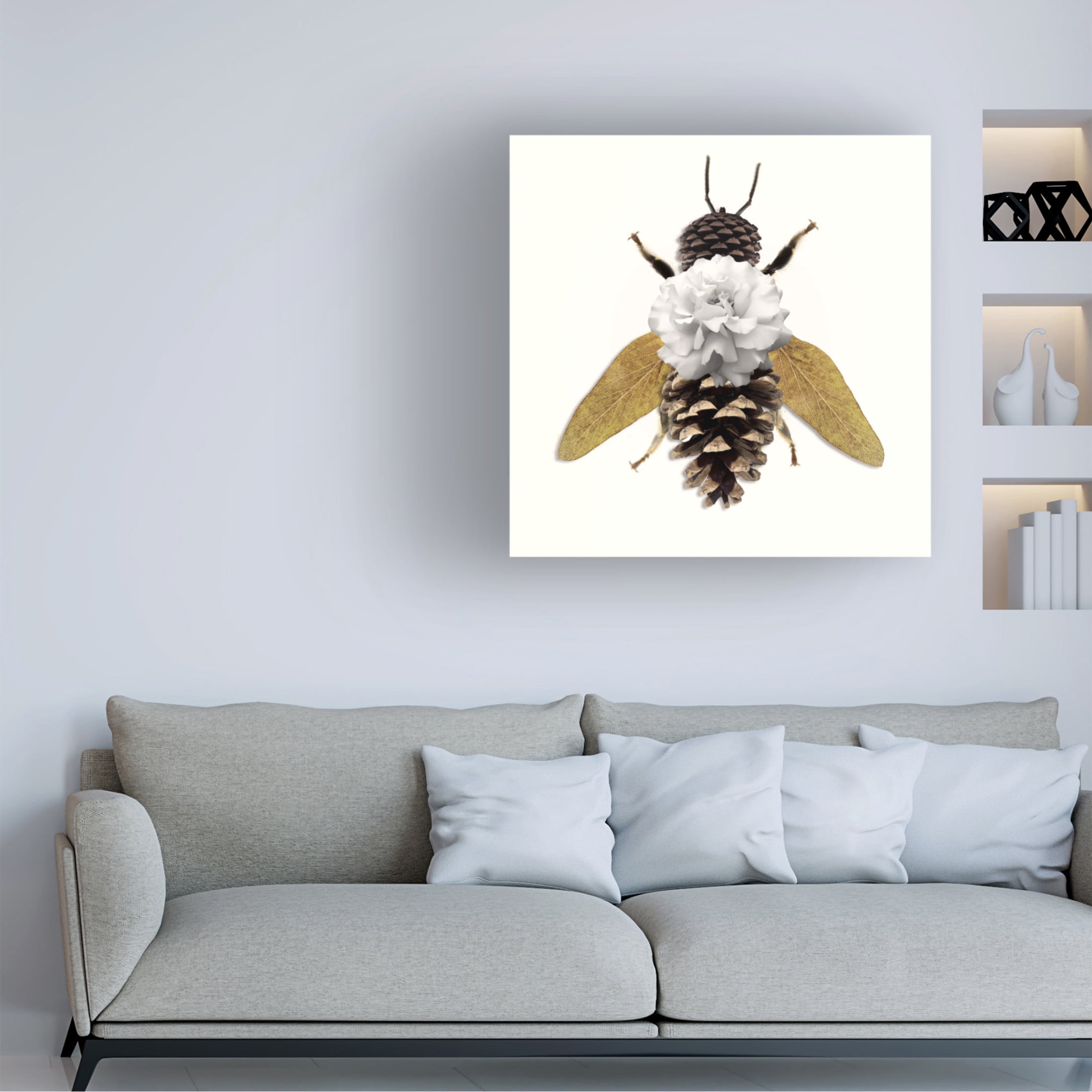 Canvas Wall Art - Sasha 'Bee' Wall Art for Living Room, Bedroom, or Office Décor by Trademark Fine Art - 24 x 24 Inches