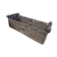 thumbnail image 4 of Cesta de almacenamiento, cesta decorativa para estante, cesta tejida a mano, contenedor, armario, organizador, contenedor Marrón, 4 of 9