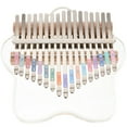 thumbnail image 4 of Piano à Pouce Transparent 17 Touches avec Marteau de Réglage Kalimba Portable pour Débutants Instrument de Musique, 4 of 6